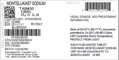 Label (68001 361 05 Montelukast 10mg 67046 2060 30)